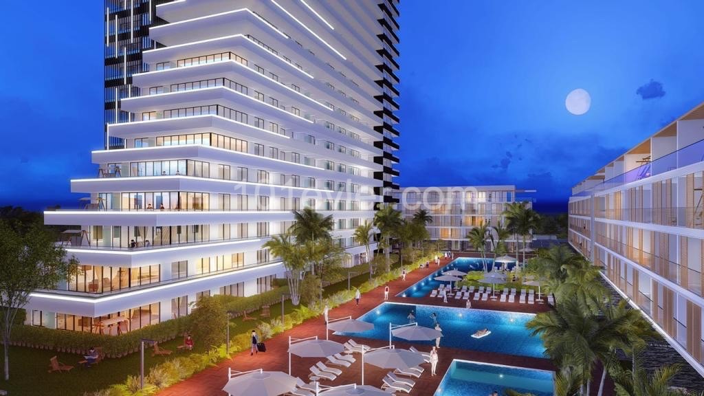 Iskele long beach’de grand sapphire 2+1 penthouse daire