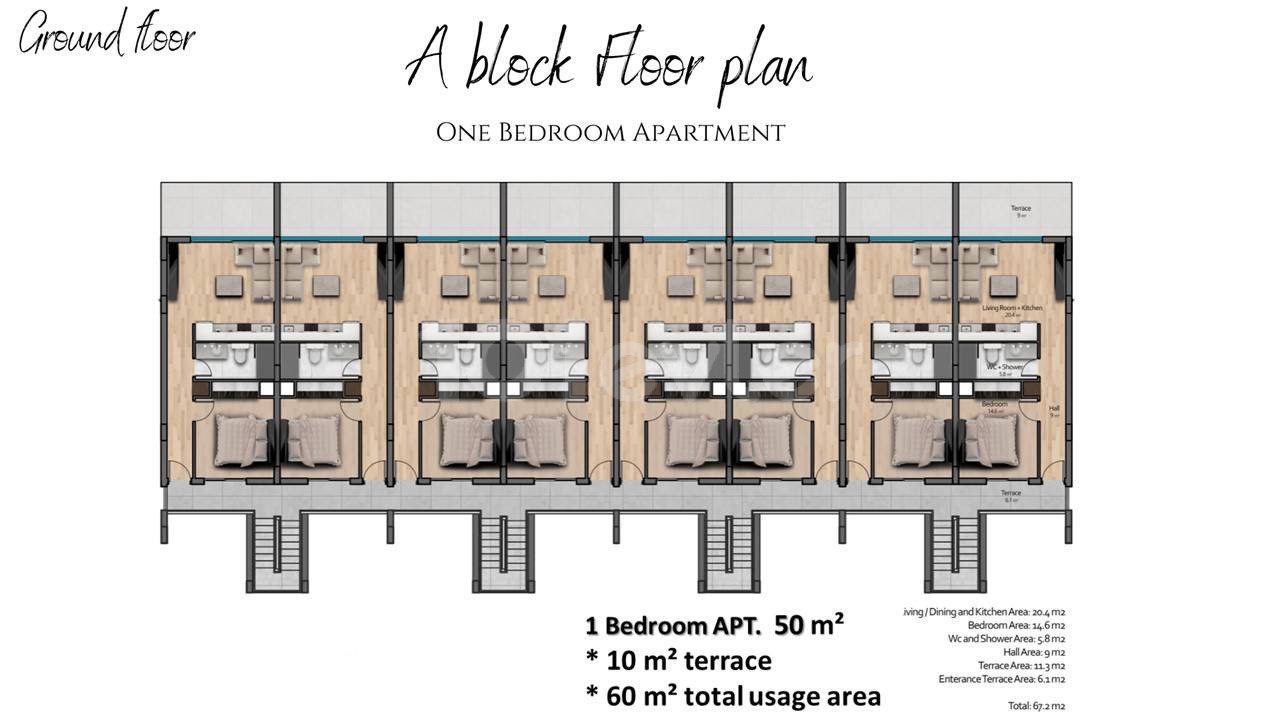 Luxurious 1 bedroom garden apartment in Phuket project 