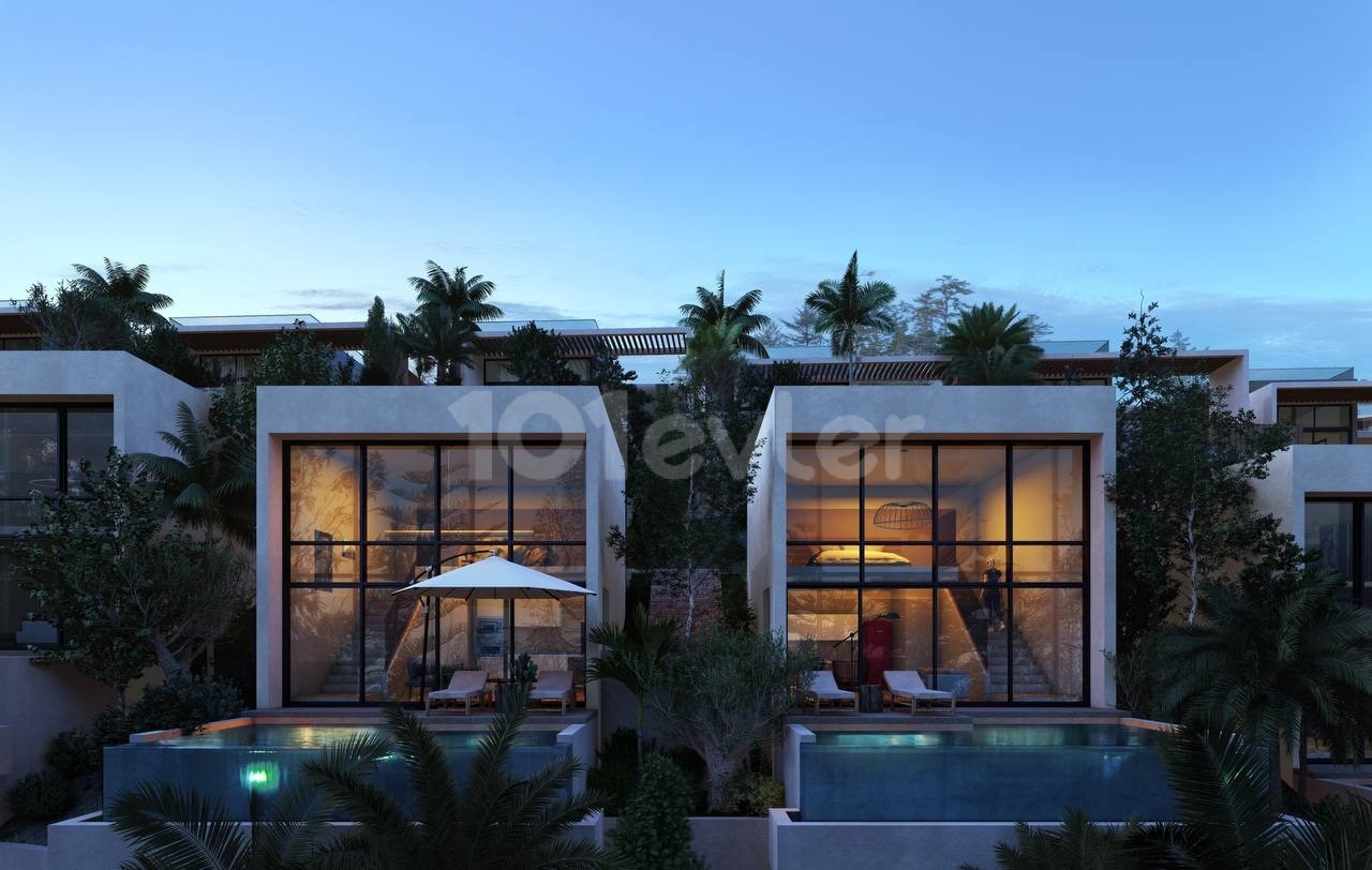 4 bedroom detached duplex villa with private beach and pool in the must luxurious project in esentepe 