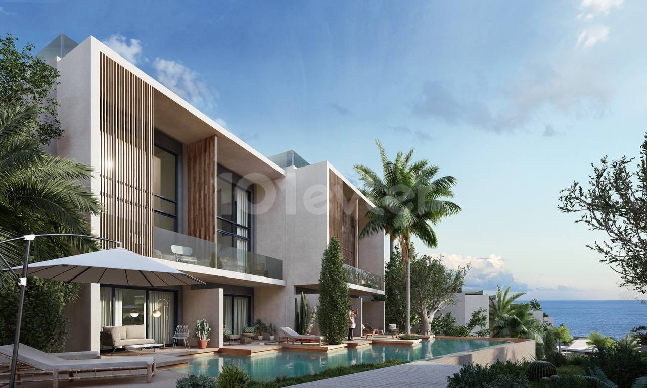 4 bedroom detached duplex villa with private beach and pool in the must luxurious project in esentepe 