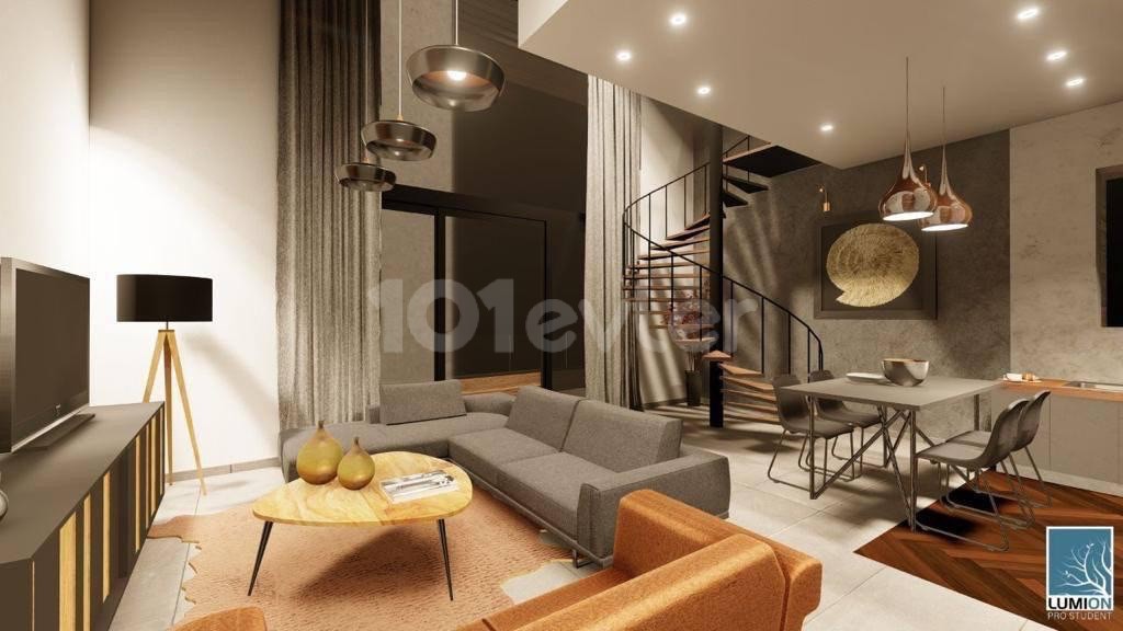 Havuz,terrasli  yeni loft ikiz villa