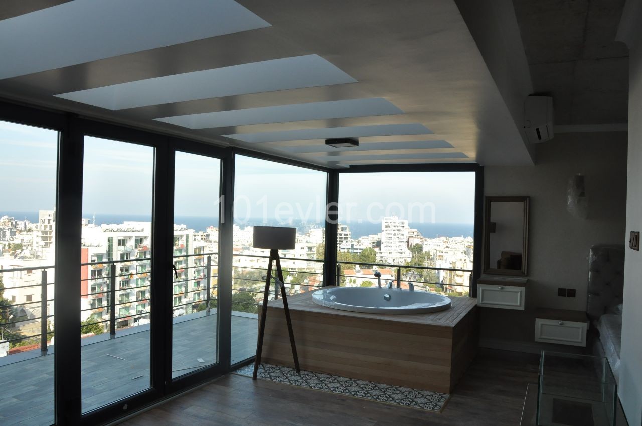 Sulu çember yakını Ultra Luks 1+1 penthouse 650 STG / 0548 823 96 10