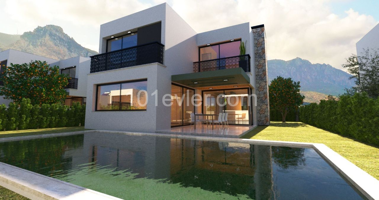 3+1 VILLA ZUM VERKAUF IN KYRENIA OLIVENHAIN. Türkische Kobolde ** 