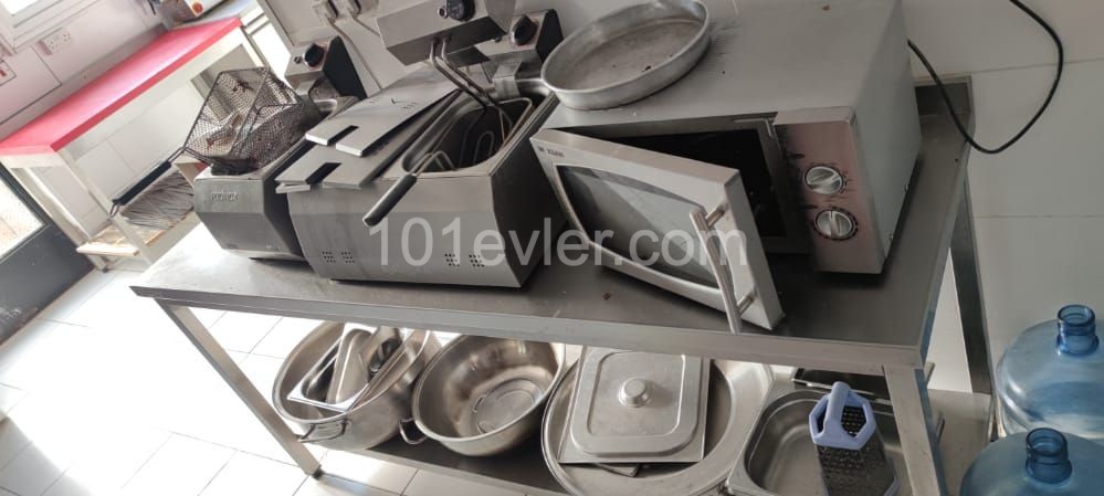 Güzelyurt Central Destruction Sale Business Place Fully Furnished Restaurant Materials for sale in the price.