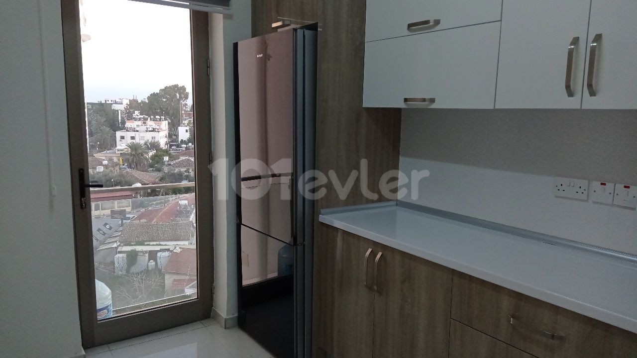 Stylishly designed in a central location in Yenişehir region, 2+1 furnished penthouse with unique views.   ** 