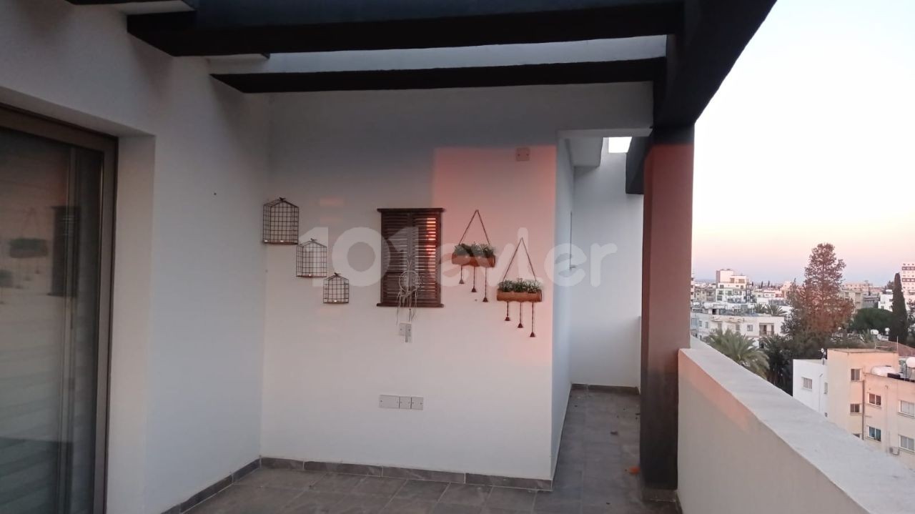 LARGE AND SPACIOUS PENTHOUSE FOR RENT IN A PERFECT LOCATION IN NEWŞEHİR, WHERE YOU CAN SEE LEFKOŞA FROM EVERY DIRECTION ** 