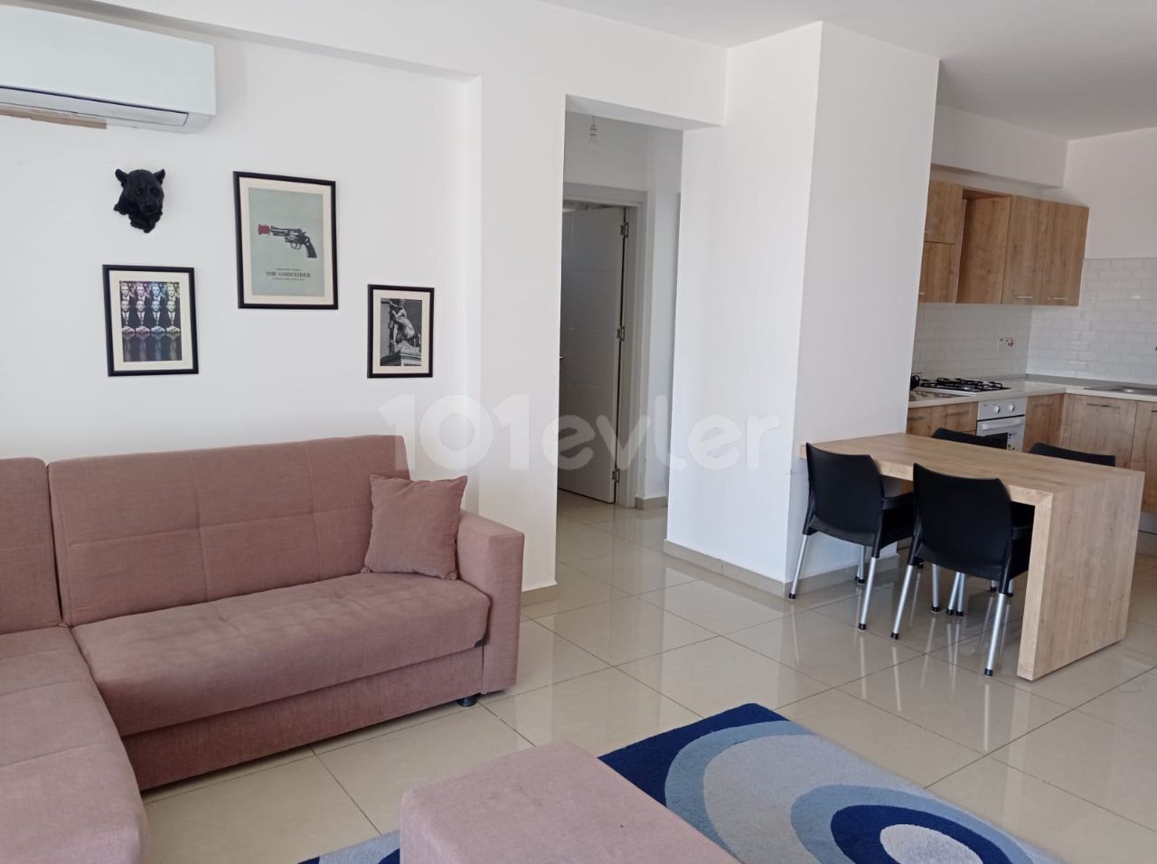 Fully furnished 2 + 1 apartment for rent in Gönyeli central location. (It will be available on March 6.)