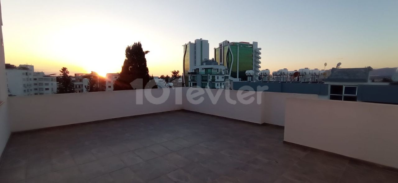 Stylishly designed in a central location in Yenişehir region, 2+1 furnished penthouse with unique views. 