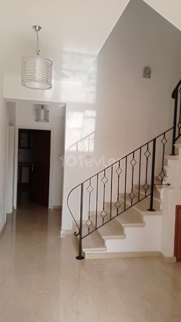 LARGE AND SPACIOUS (3+1) 150 M2 DUPLEX TWIN VILLA FOR RENT WITH GARDEN AND FIREPLACE IN A PERFECT LOCATION IN GÖNYELİ BAM AREA