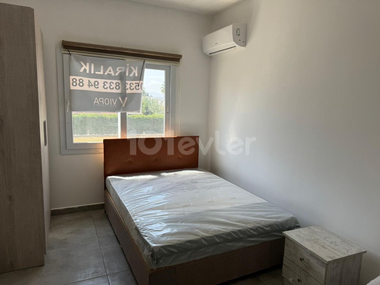 Gönyeli bölgesinde otobüs duraklarının önünde yeni eşyalı kiralık 2+1 daire