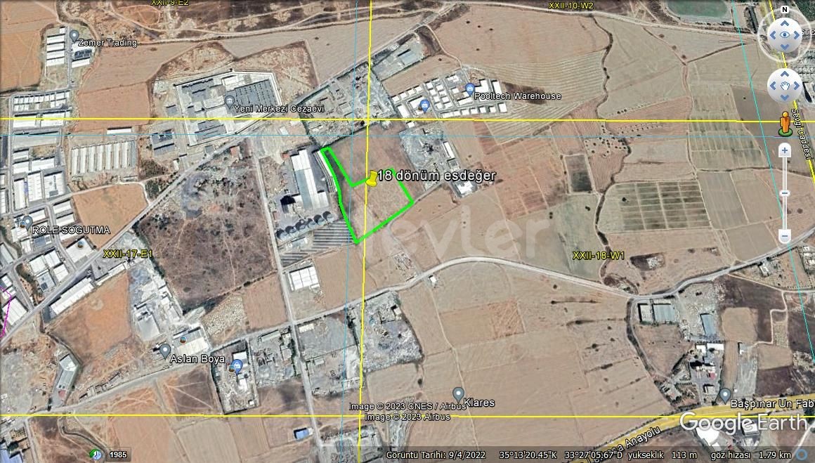 Unique investment opportunity in Haspolat industrial zone 18 acres of commercial land with equivalent cob ** 