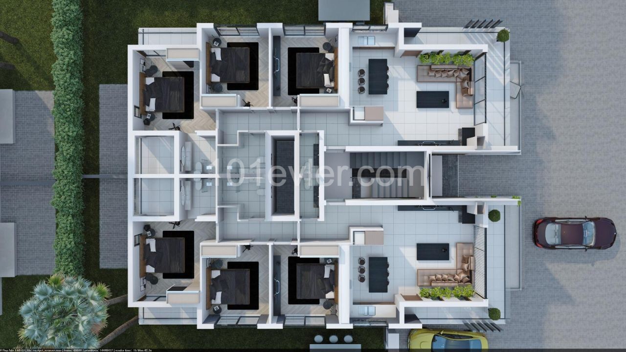 3 + 1 ПЕНТХАУС НОВАЯ КВАРТИРА НА ПРОДАЖУ В NICOSIA MEBA PLATINIUM LIFE ** 