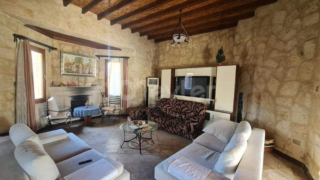 Classic elegance, coziness Provence stone villa for sale in Karsiyaka. 