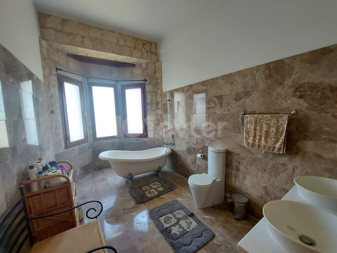 Classic elegance, coziness Provence stone villa for sale in Karsiyaka. 