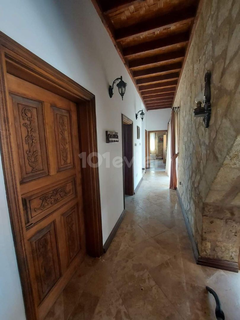 Classic elegance, coziness Provence stone villa for sale in Karsiyaka. 