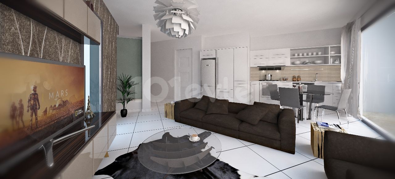 2+1 flat in the center of Kyrenia, in the heart of the city but away from the crowds of the city