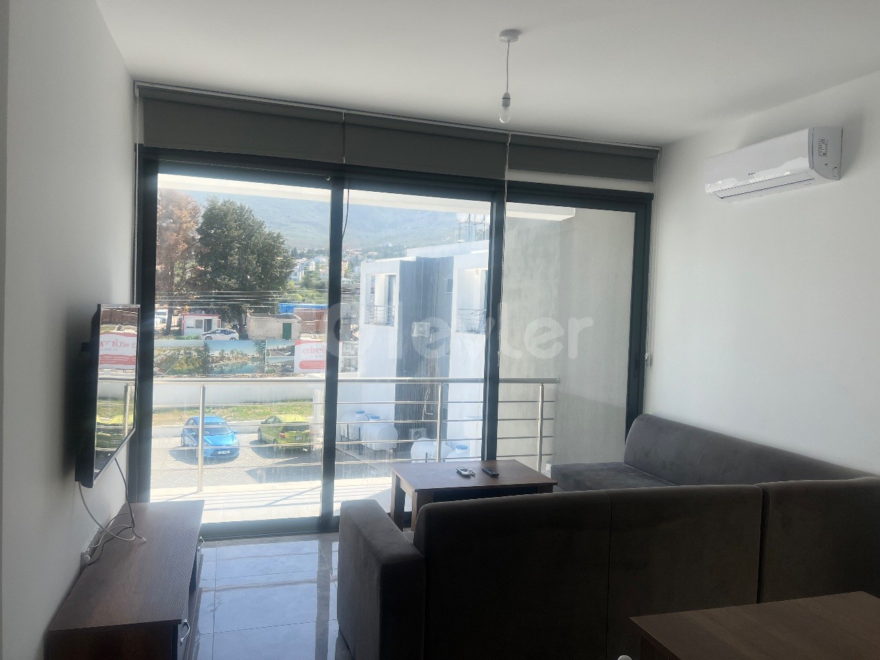 1+1 flat for rent near Alsancak merit park