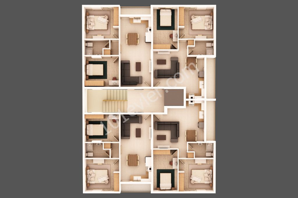 Lefkoşa Ortaköy Bölgesinde Satılık 2+1 Penthouse