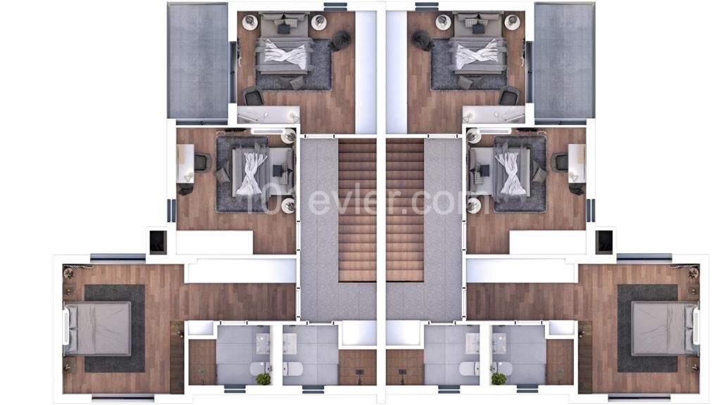 3+1 VILLAS FOR SALE IN NICOSIA K.KAYMAKLI ** 