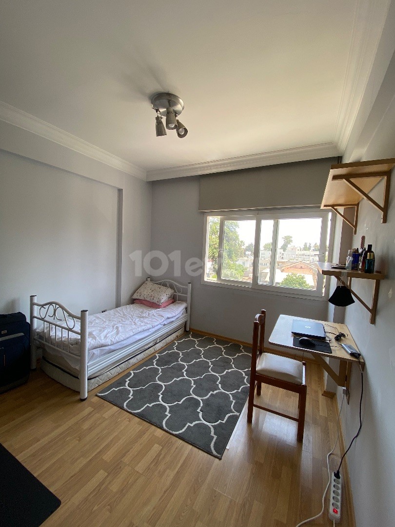 A Very Spacious Apartment for Sale with 3 + 2 Full Belongings in a Double Room with a Nicosia Mansion ** 