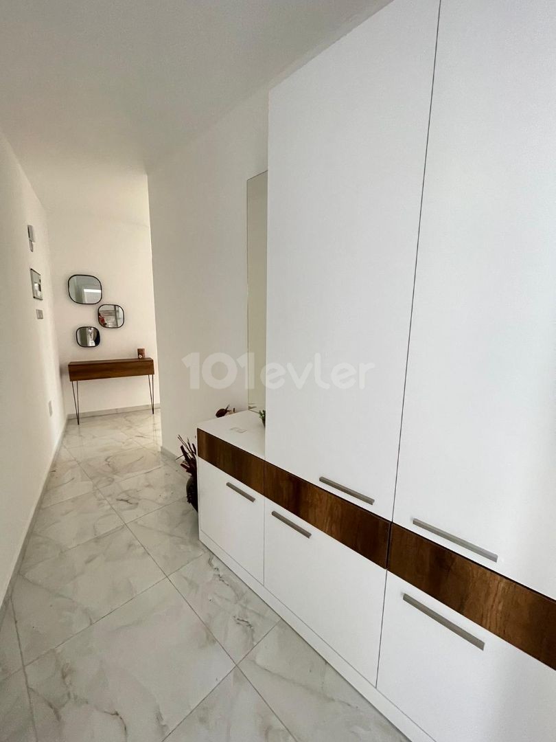 Newly Finished 2+1 Corner Flat FOR SALE with White Furnishings, Walking Distance to the Bus Stop in Gönyeli!