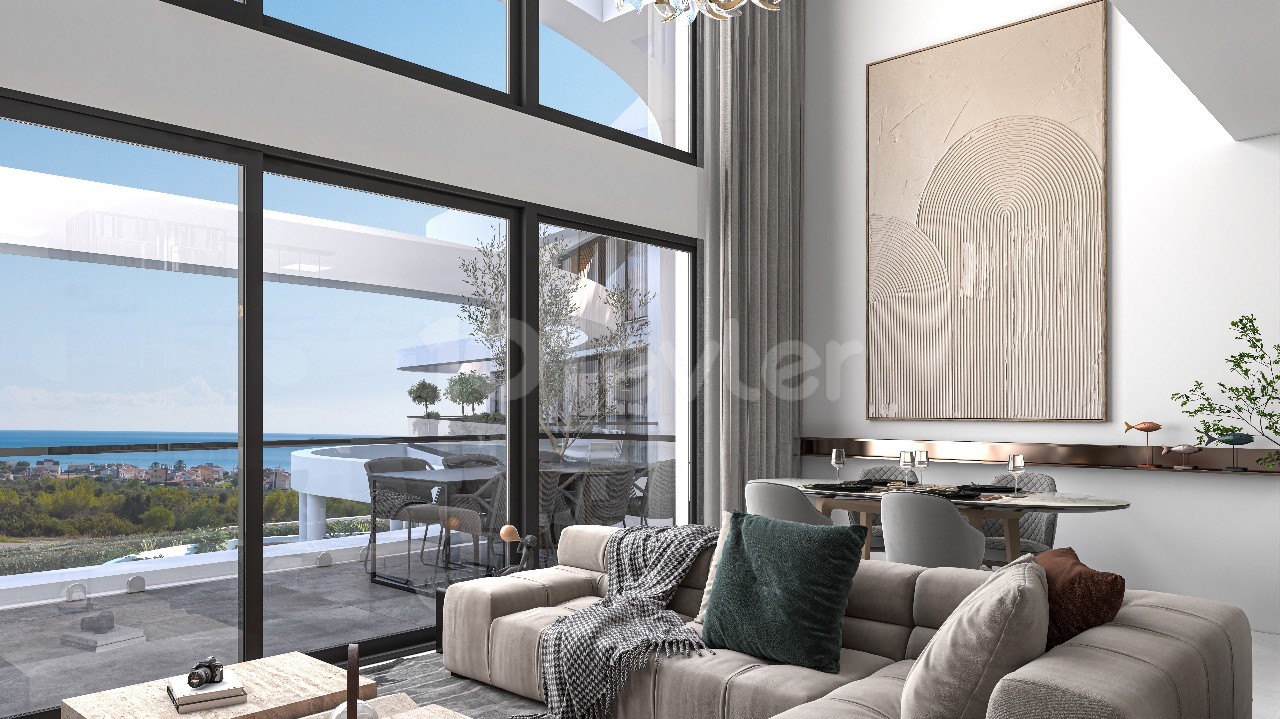 1+2 and 2+1 Loft Apartments for Sale in Iskele Bosphorus Area Starting from £219,900