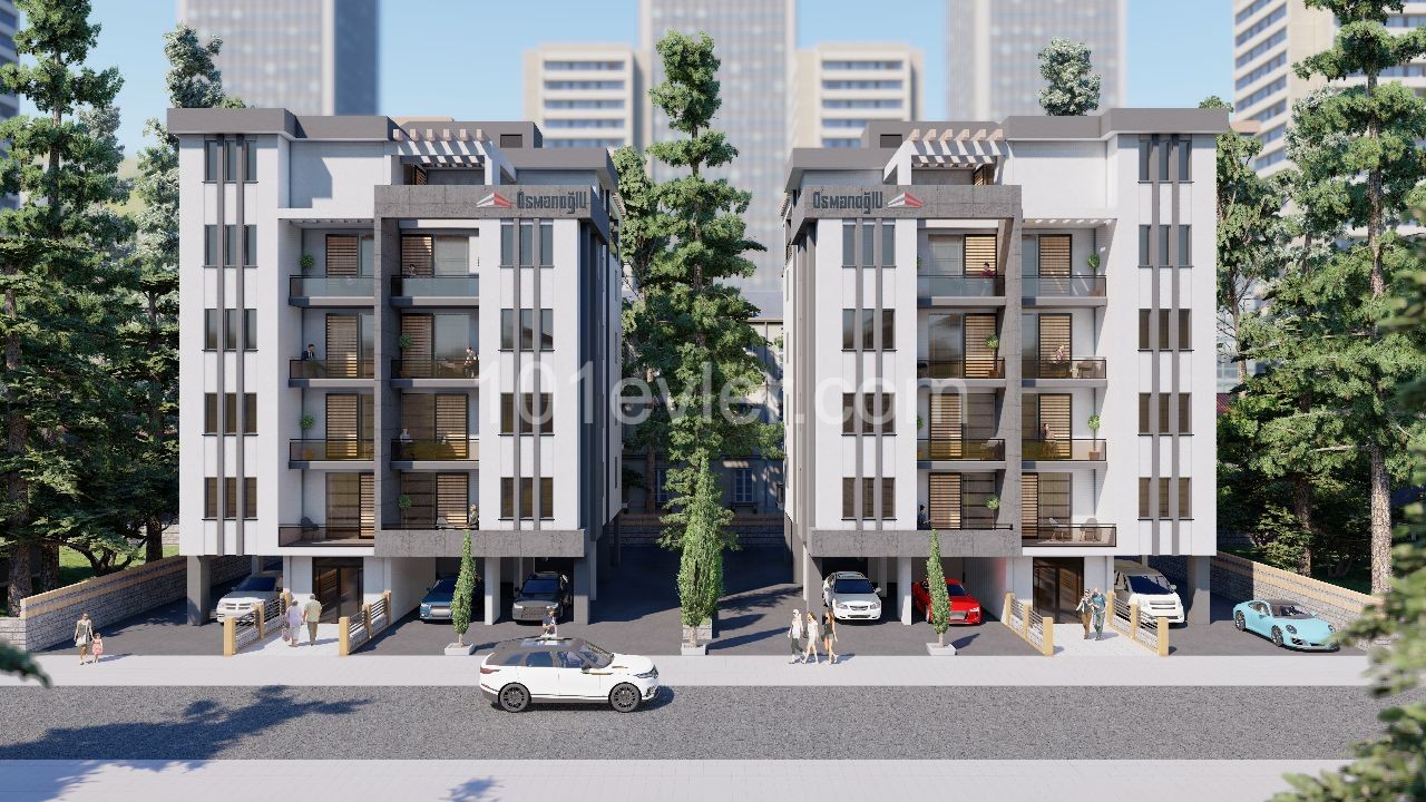There are 24 2 + 1 and 4 2 + 1 penthouses consisting of 2 blocks with the right to use 1888 m2 of land in Küçük Kaymaklı for a total of 28 apartments. All architectural, static, mechanical and electrical projects have been drawn up and approved, and the file has been submitted to the municipality. *