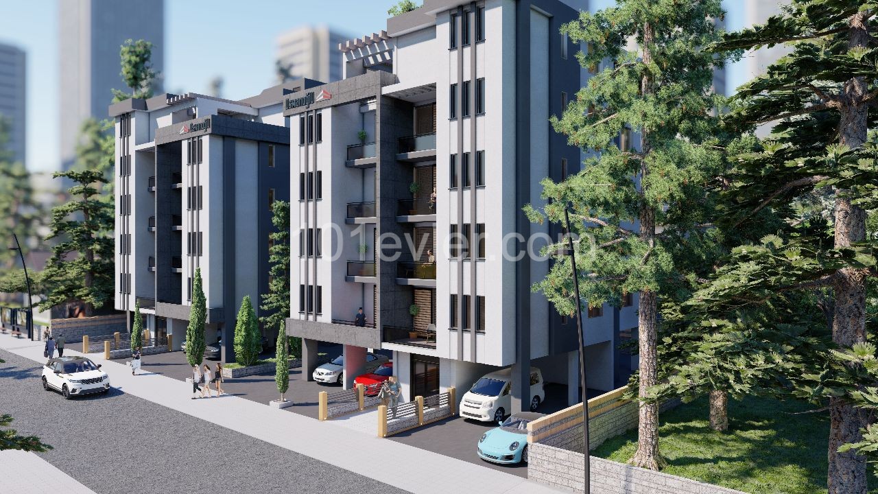 There are 24 2 + 1 and 4 2 + 1 penthouses consisting of 2 blocks with the right to use 1888 m2 of land in Küçük Kaymaklı for a total of 28 apartments. All architectural, static, mechanical and electrical projects have been drawn up and approved, and the file has been submitted to the municipality. *