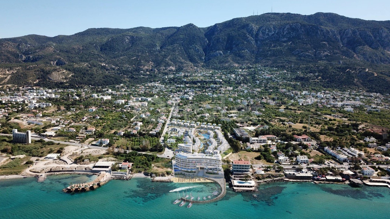 Unique sea front project in Lapta Kyrenia with sandy beach