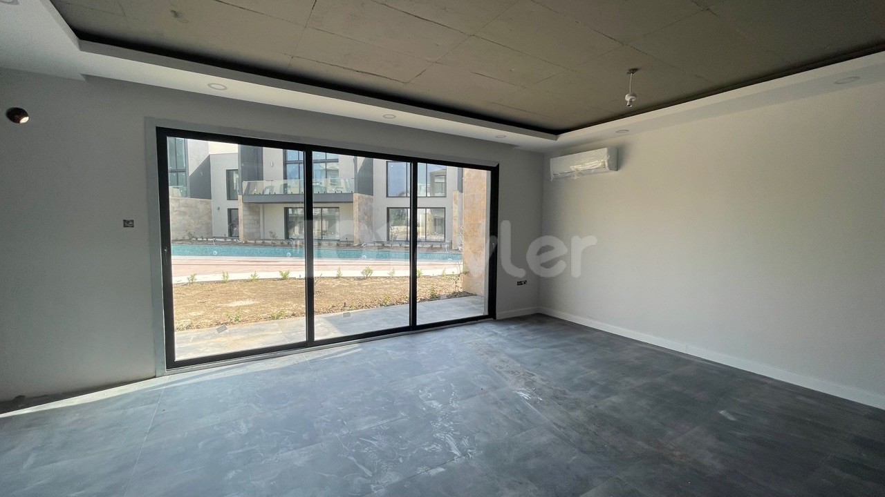 Kervansaray Loft 2+1 Garden Floor Apartment for Sale