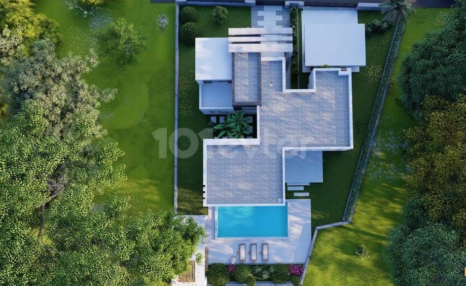 Villa zum Verkauf in Gonyeli 4+1 komplettes Grundstück