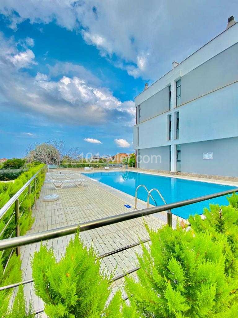 SEA VIEW TERRACE LUXURIOUS 2+1 FLAT FOR SALE IN LAPTA, GIRNE