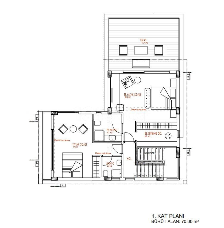 3+1 И 4+1 ВИЛЛЫ ДЛЯ ПРОДАЖИ В РАЙОНЕ РЕСТОРАНА АЛСАНДЖАК СЕВЕНЕР ** 