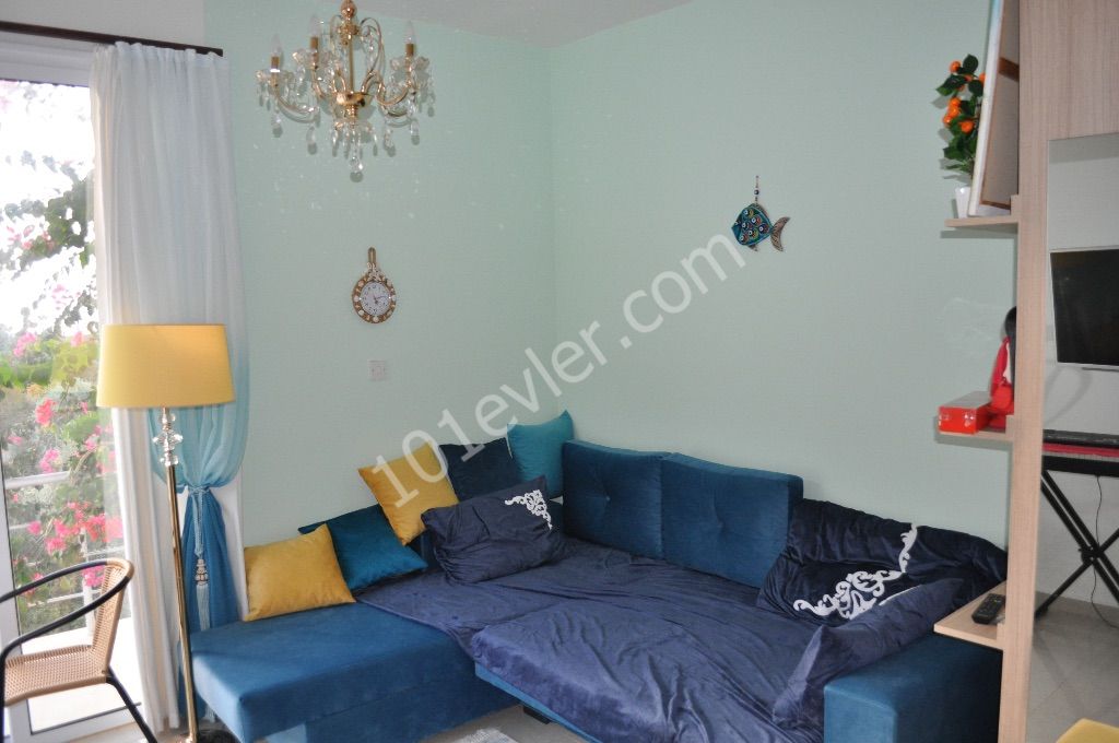 GIRNE-ALSANCAK , FULL FURNISHED 1+1 APARTMENT WITH SEA AND MOUNTAIN VIEWS, YOUR HUSBAND IS READY ** 