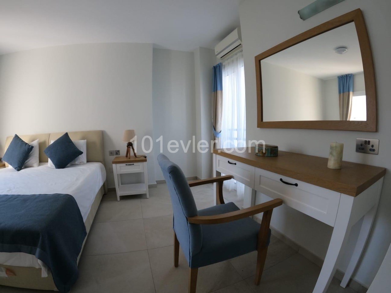 GIRNE-ALSANCAK , 2+1 PENTHOUSE , FURNISHED , GREAT SEA AND MOUNTAIN VIEWS , POOL , CLOSE TO BEACH