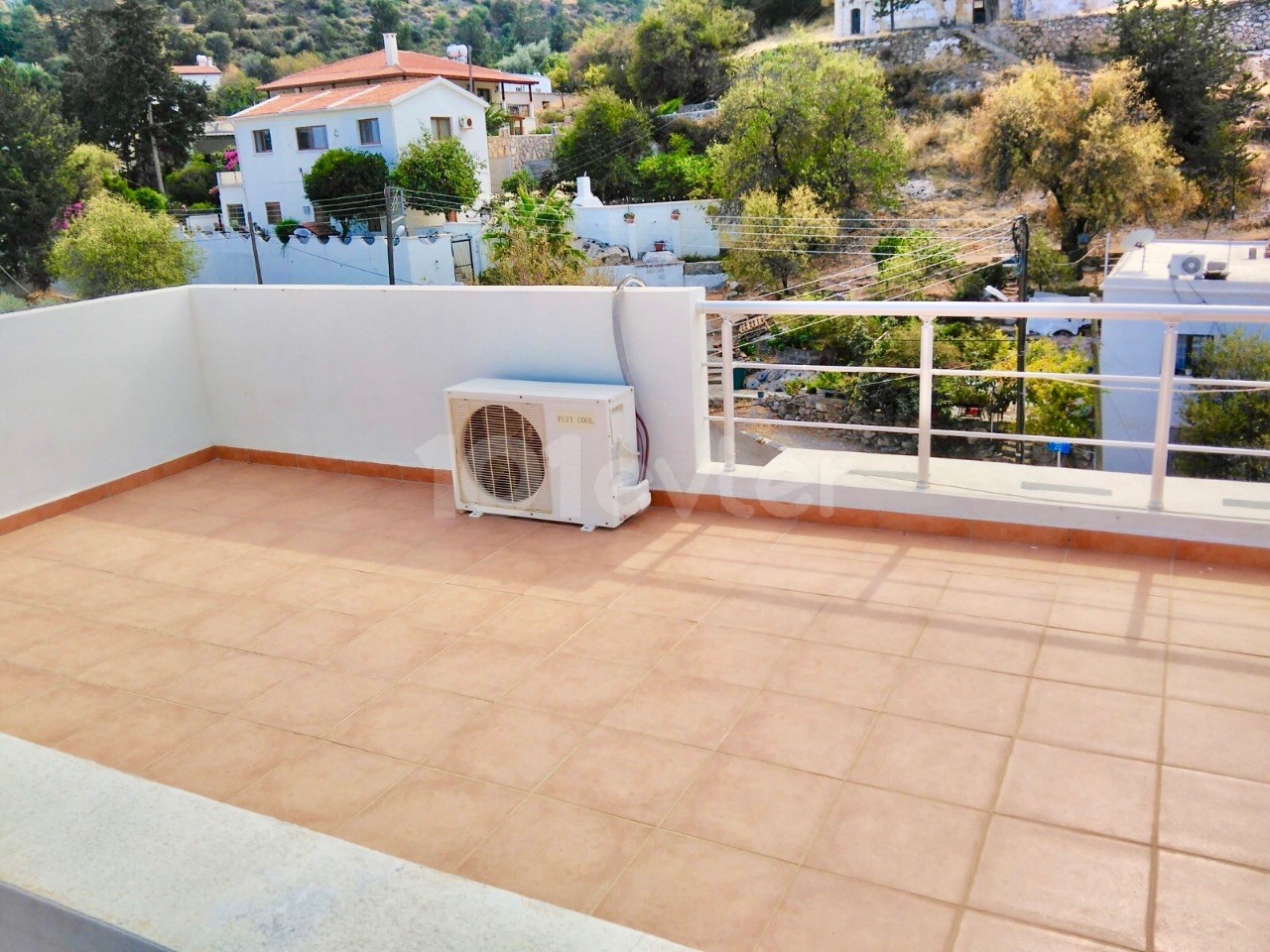 GIRNE ALSANCAK , 1 BEDROOM WITH BALCONY , GREAT VIEWS , PRIVATE TERRACE , FURNISHED , READY TO MOVE IN