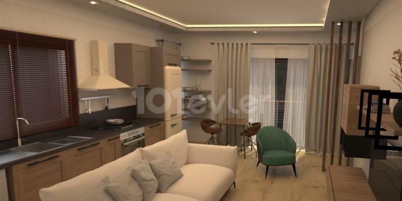 1 + 1 Apartments for Sale in Kyrenia Karaoglanoglu within Walking Distance of the Sea ** 