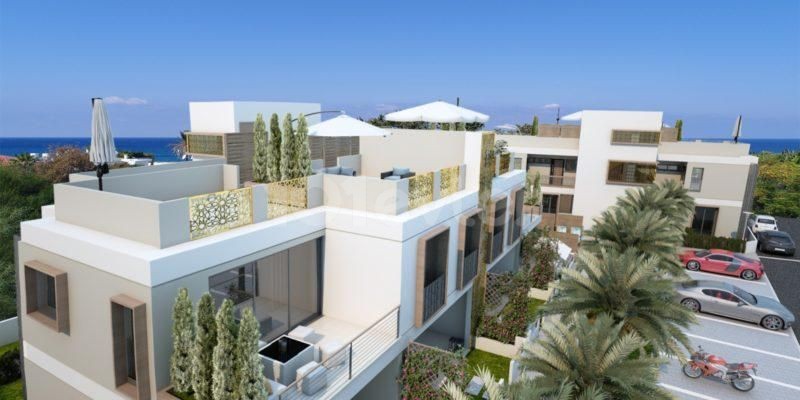 1 + 1 Apartments for Sale in Kyrenia Karaoglanoglu within Walking Distance of the Sea ** 