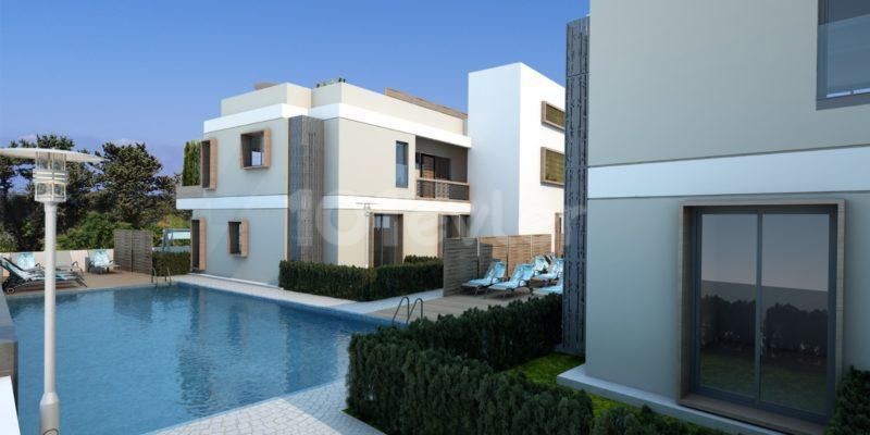 1 + 1 Apartments for Sale in Kyrenia Karaoglanoglu within Walking Distance of the Sea ** 