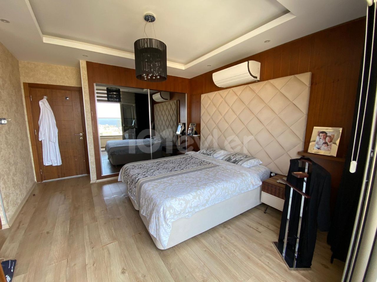 Zu vermieten in Kyrenia Centre 3+1 Penthouse mit Jacuzzi, Zentralheizung, Meer- und Bergblick