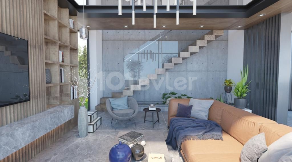 5+1 Villa zum Verkauf in Kyrenia Alsancak, Lieferung nach 4 Monaten