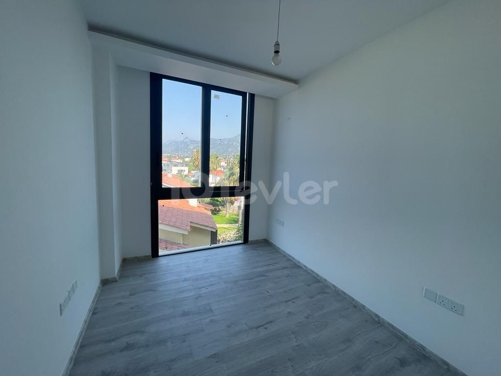 3+1 Residence Flat for Sale in Girne Bellapais with Perfect Sea View, Generator, Parking Lot, Parent Bathroom