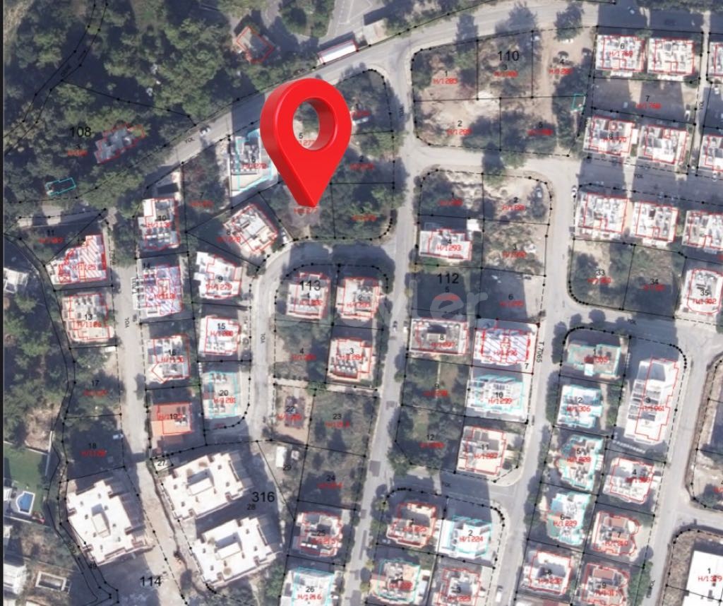 Turkish Decked land for sale in Kyrenia merkaz ** 