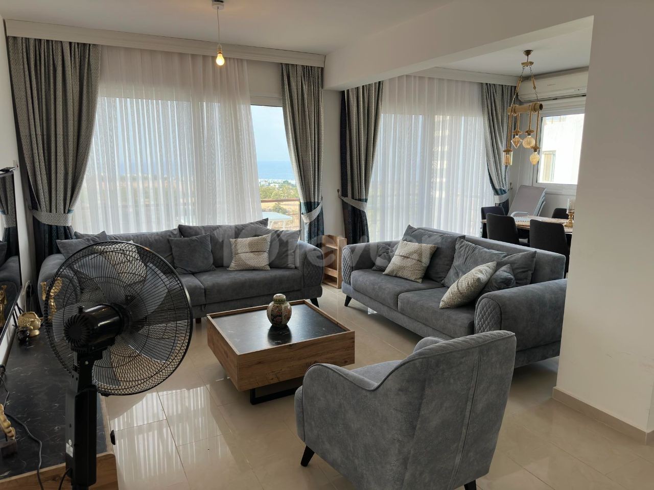 Fully furnished flat for sale in Bahçeli