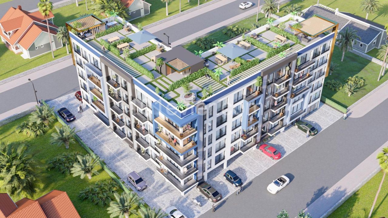 1+1 ZERO LUXURIOUS FLATS FOR SALE IN İSKELE LONGBEACH WITHIN WALKING DISTANCE TO THE SEA ** 