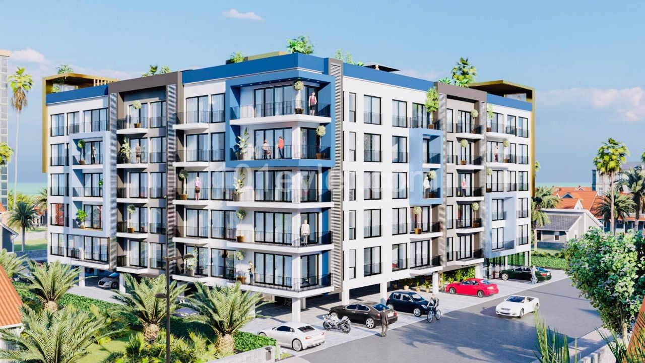 1+1 ZERO LUXURIOUS FLATS FOR SALE IN İSKELE LONGBEACH WITHIN WALKING DISTANCE TO THE SEA ** 