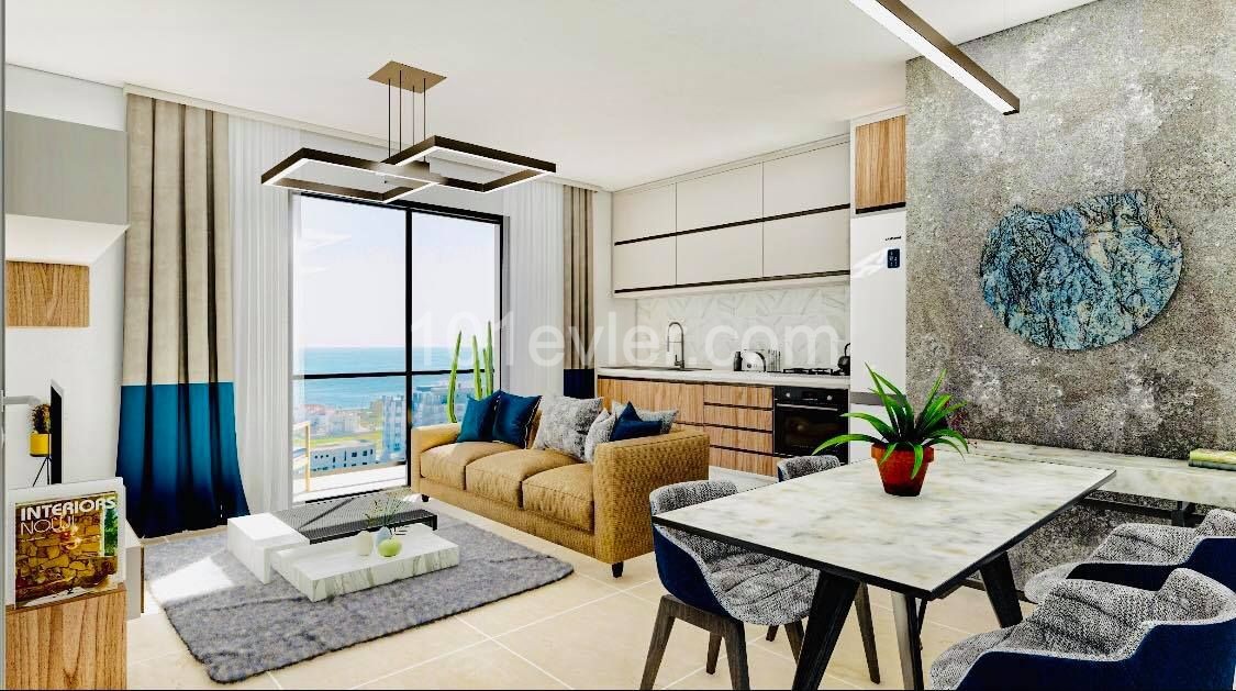 1+1 ZERO LUXURIOUS FLATS FOR SALE IN İSKELE LONGBEACH WITHIN WALKING DISTANCE TO THE SEA ** 