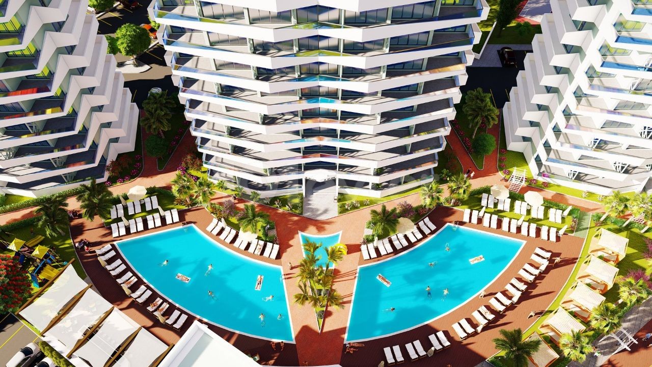 ZERO LUXURIOUS FLATS FOR SALE IN İSKELE LONG BEACH ** 