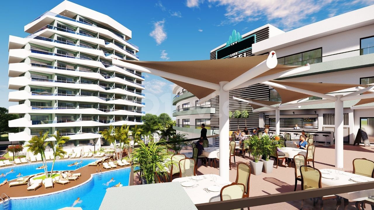 ZERO LUXURIOUS FLATS FOR SALE IN İSKELE LONG BEACH ** 