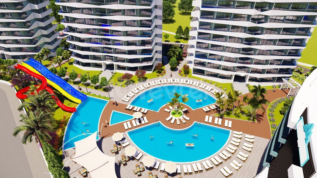 ZERO LUXURIOUS FLATS FOR SALE IN İSKELE LONG BEACH ** 